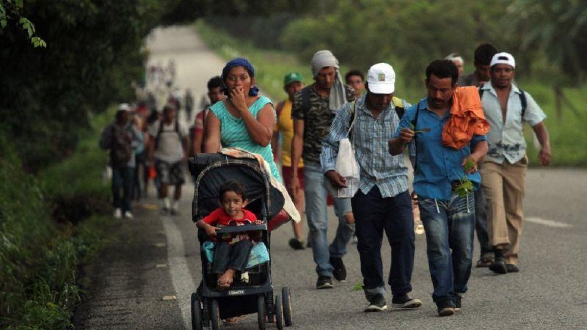 El presidente Trump ha anunciado el envío de un millar de soldados a la frontera.-EFE