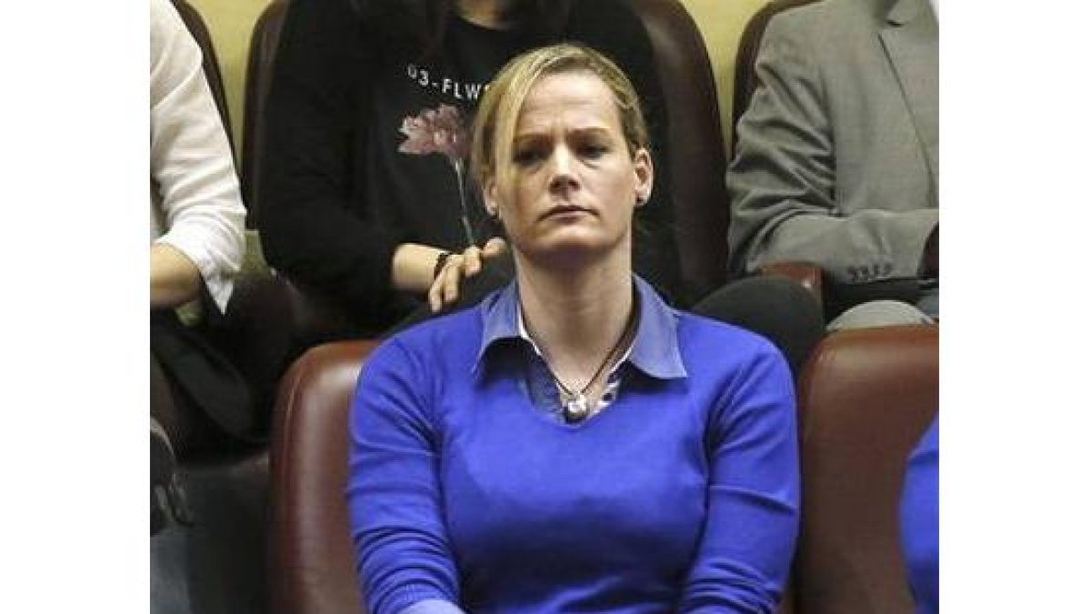 Zaida Cantera, en una sesión del Congreso, del pasado mes de marzo.-EFE