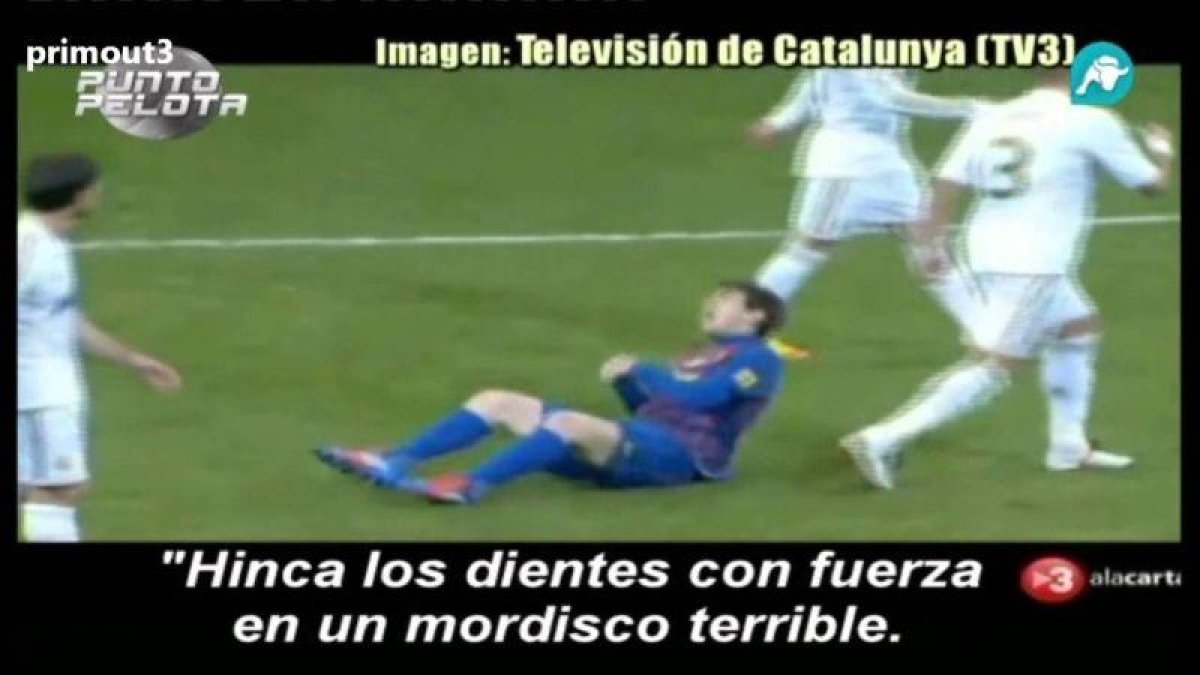 Una imagen del controvertido vídeo de TV-3 en el que se compara a jugadores del Real Madrid con hienas.-