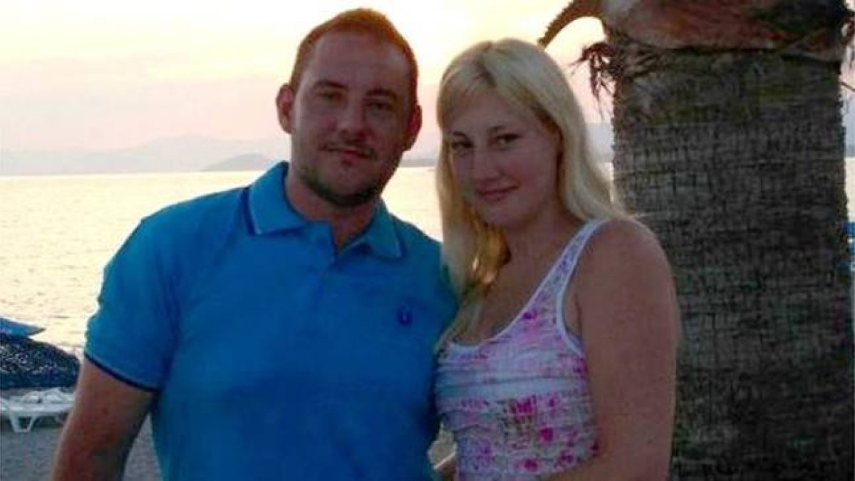La pareja galesa superviviente.-