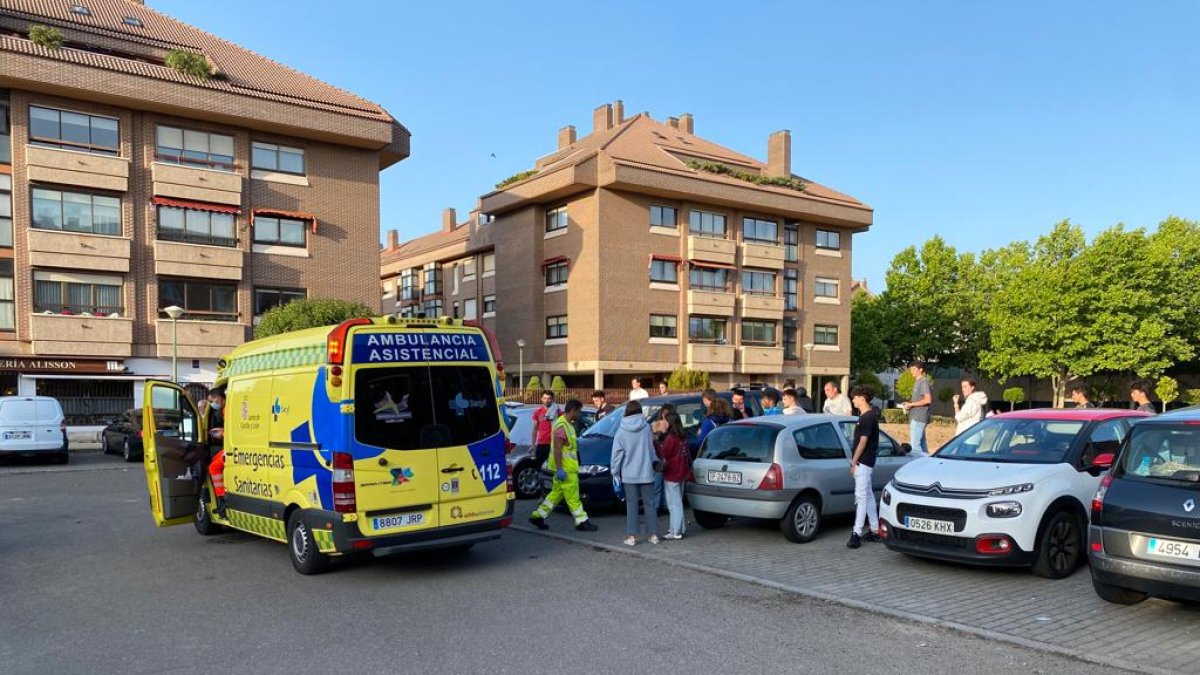 Accidente en el circuito de bicis de Covaresa, -E.M.