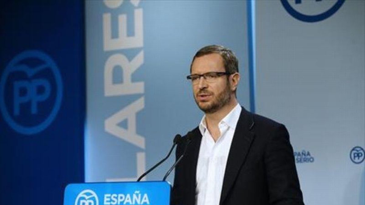 El vicesecretario de Política Social y Sectorial del PP, Javier Maroto.-EL PERIÓDICO