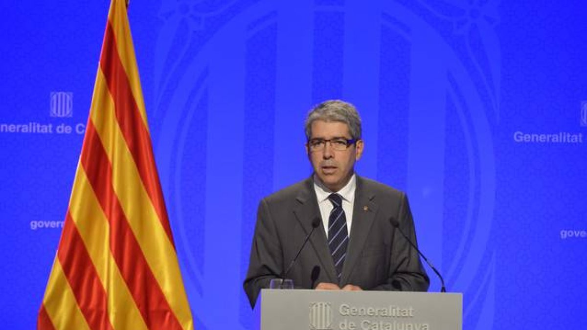 Homs durante la comparecencia ante la prensa.-