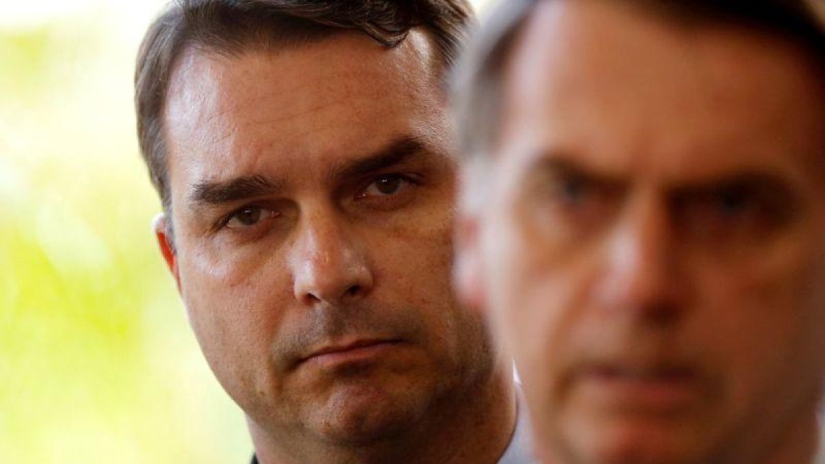 Flavio Bolsonaro, hijo de Jair Bolsonaro.-REUTERS