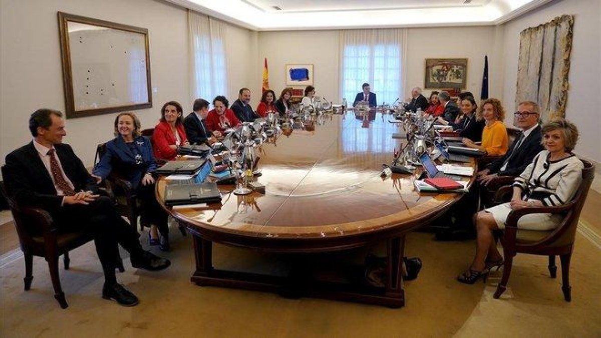 Consejo de Ministros del primer Gobierno de Pedro Sánchez.-JOSÉ LUIS ROCA