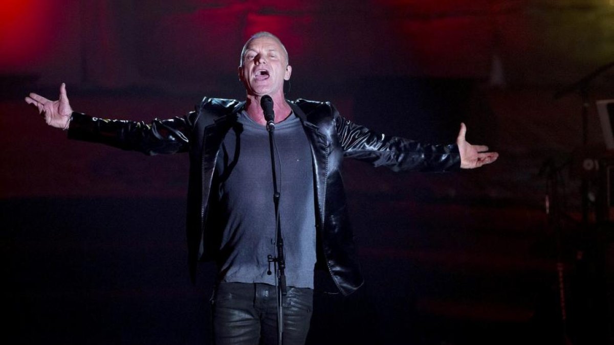 El cantante británico Sting en una actuación de la 44th Annual Songwriters Hall of Fame ceremony.-REUTERS