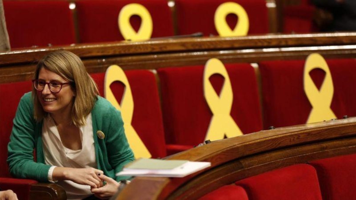 Elsa Artadi, en el Parlament.-ALBERT BERTRAN