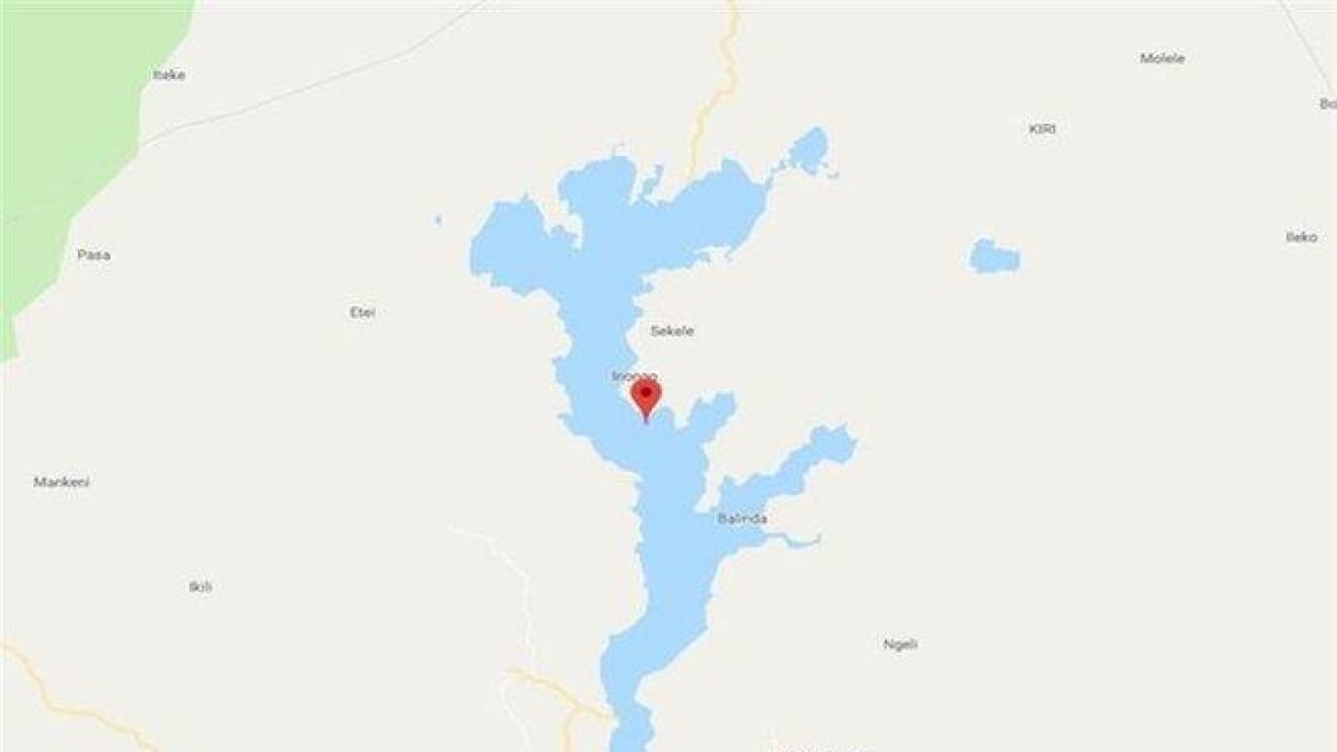 La zona del naufragio en el lago Mai-Ndombe, en la República Democrática del Congo.-EP