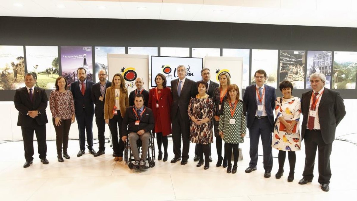 Representantes de las ciudades Patrimonio de la Humanidad,durante la presentación del plan de acción 2016-ICAL