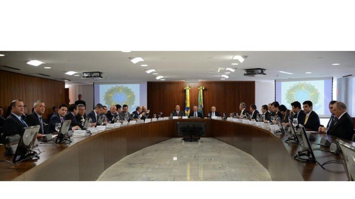 Primera reunión de los ministros del nuevo Gobierno de Brasil.-AFP / ANDRESSA ANHOLETE
