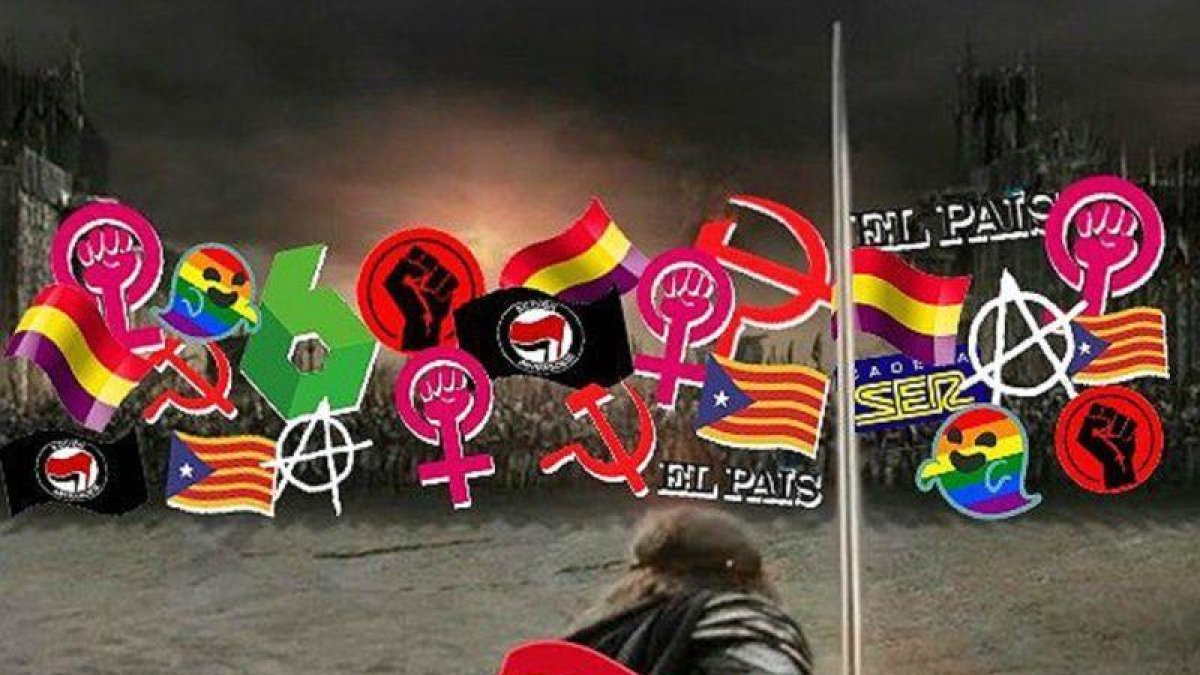 La imagen que ha usado Vox en Twitter.-EL PERIÓDICO