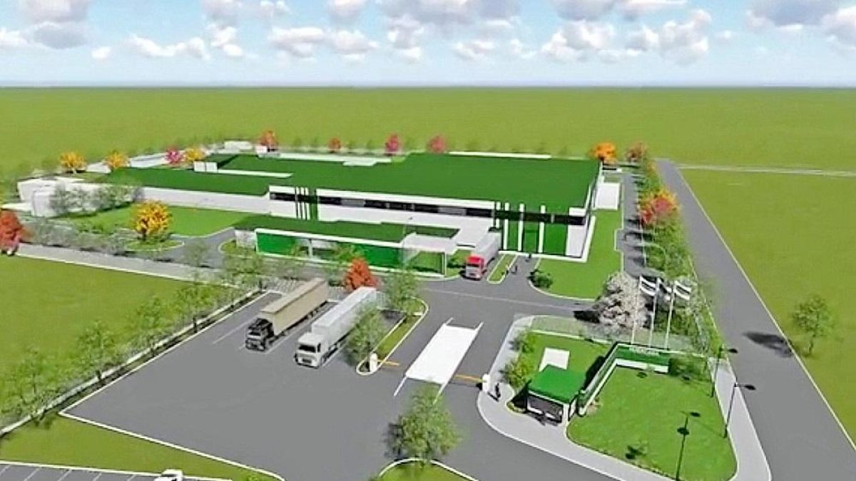 Aspecto que presentará la fábrica de Huercasa en Rumanía cuando terminen las obras.-E.M.