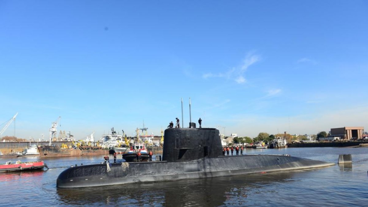 Imagen facilitada por la Armada argentina del submarino ARA San Juan, desaparecido en el Atlántico.-/ AMO (EFE)