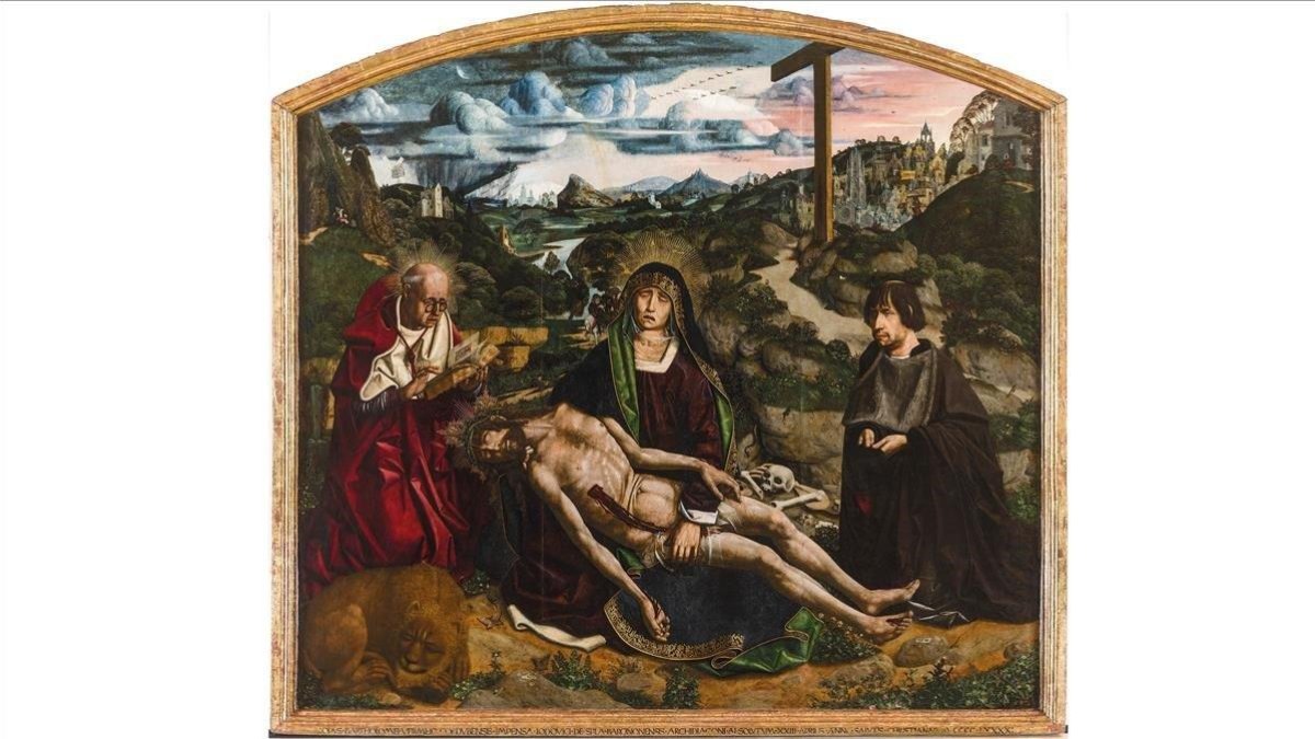 La Piedad Desplà de Bartolomé Bermejo.-MANU LEÓN
