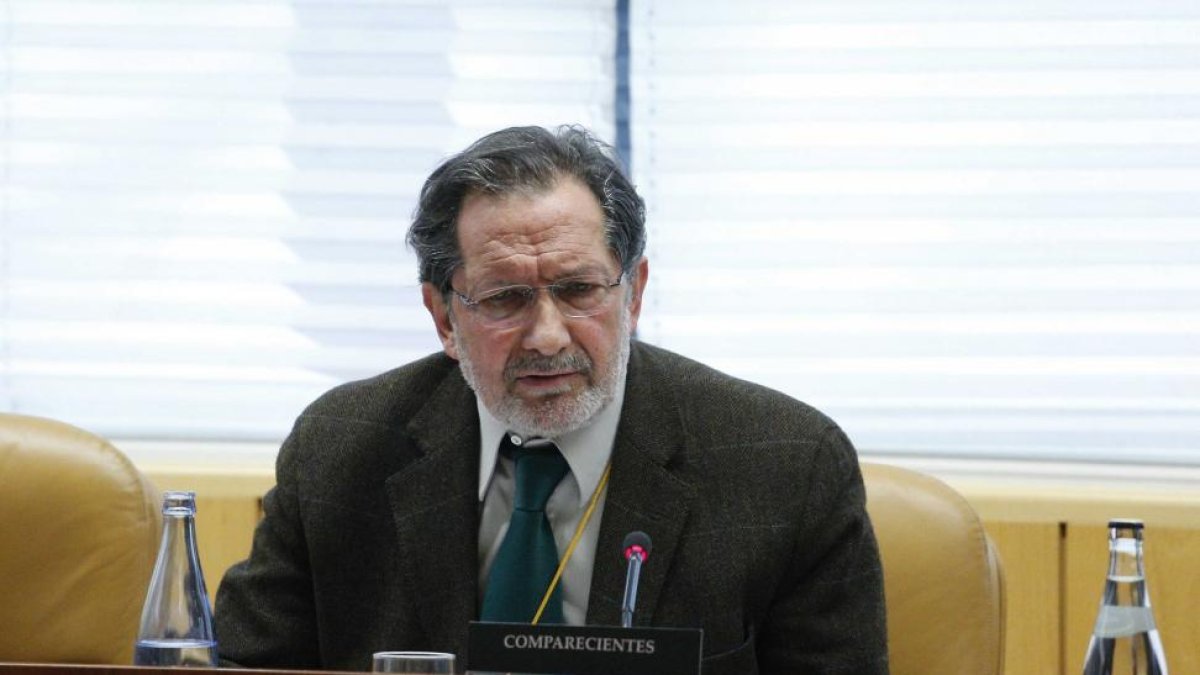 Moral Santín, en una imagen de archivo durante su comparecencia ante la comisión de investigación de la Asamblea de Madrid.-OLMO CALVO