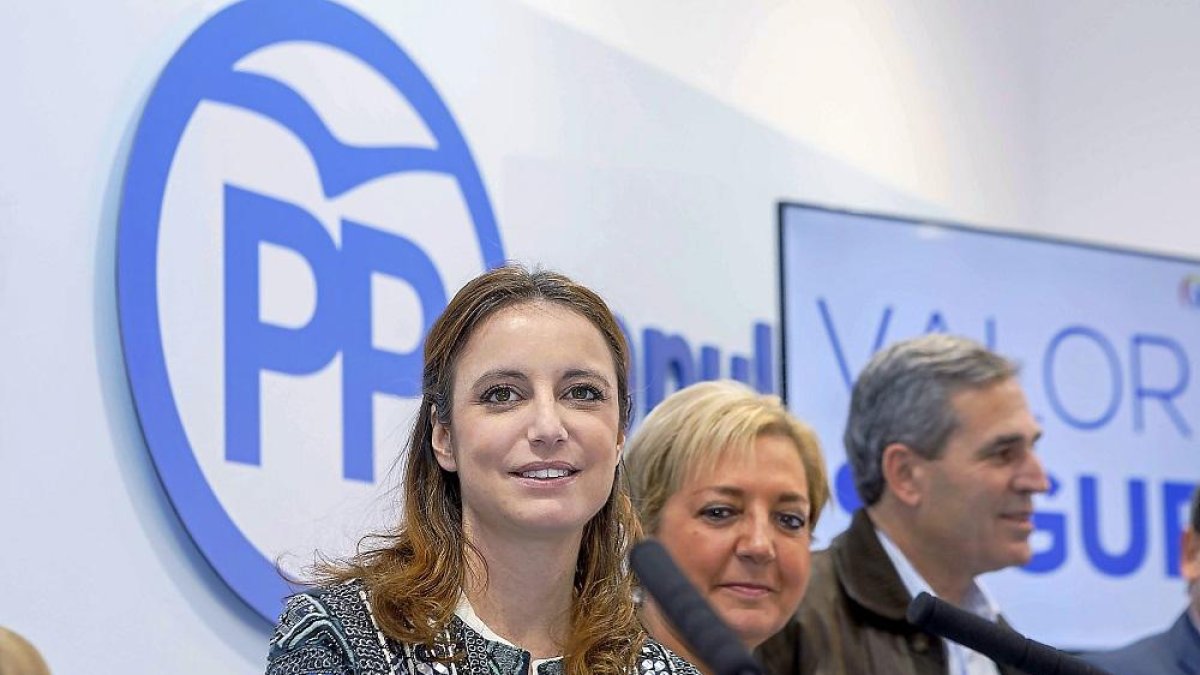 Andrea Levy en la presentación del Programa Electoral para Segovia del PP.-ICAL