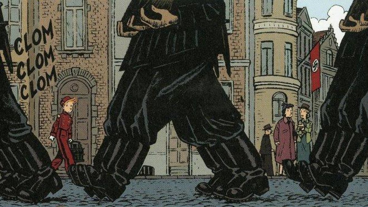 Viñeta del álbum de Spirou de Émile Bravo, ’La esperanza pese a todo’.-