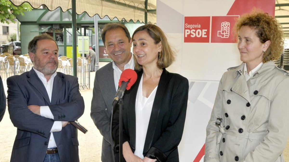 La secretaria de Empleo de la Comisión Ejecutiva Federal y portavoz de la Comisión de Empleo en la Cámara Baja, María Luz Rodríguez, presenta un un plan de choque para el empleo e inserción laboral en Segovia.-ICAL
