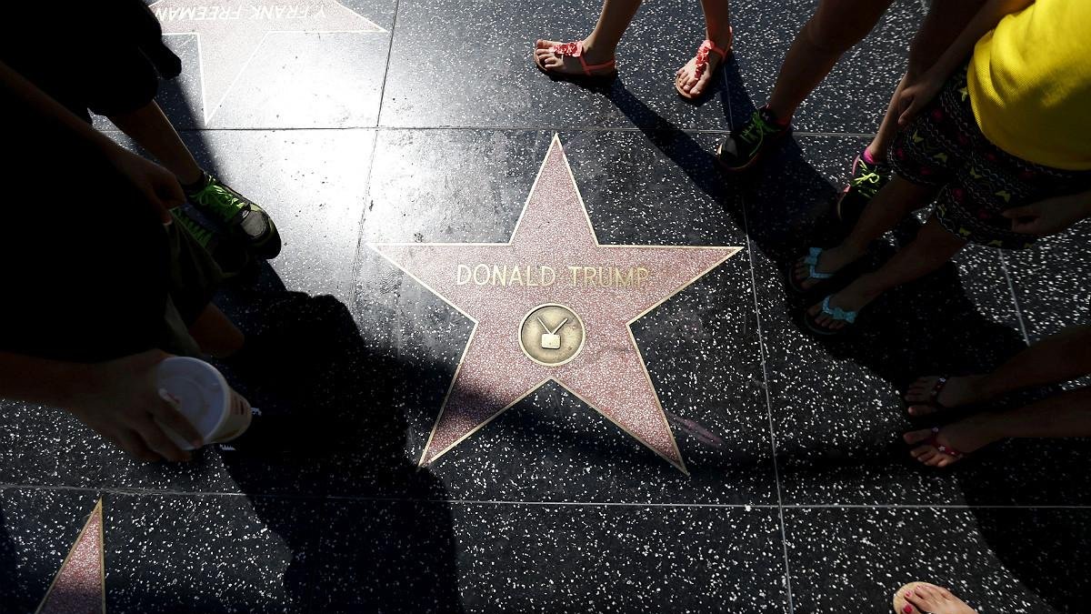 La estrella de Donald Trump en el Paseo de la Fama-MARIO ANZUONI (REUTERS)