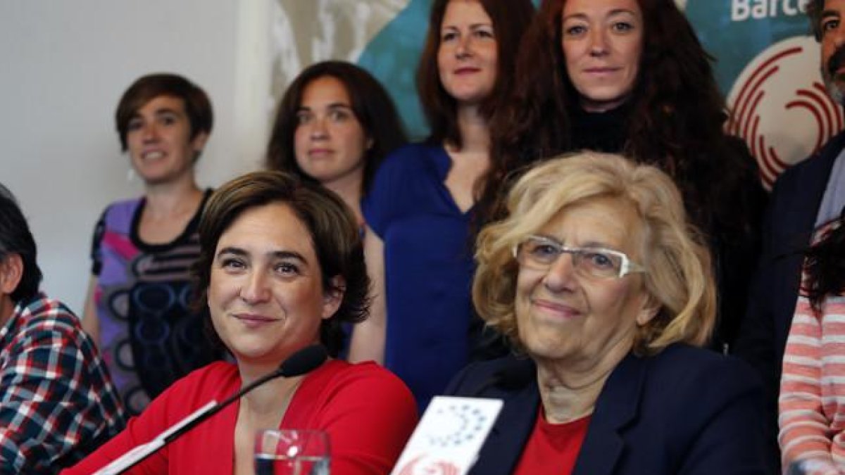 Colau y Carmena, en una imagen de archivo.-JUAN MANUEL PRATS