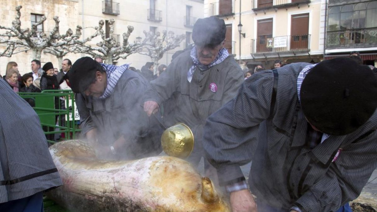 Fiesta de la Matanza, en el Burgo de Osma (Soria)-ICAL