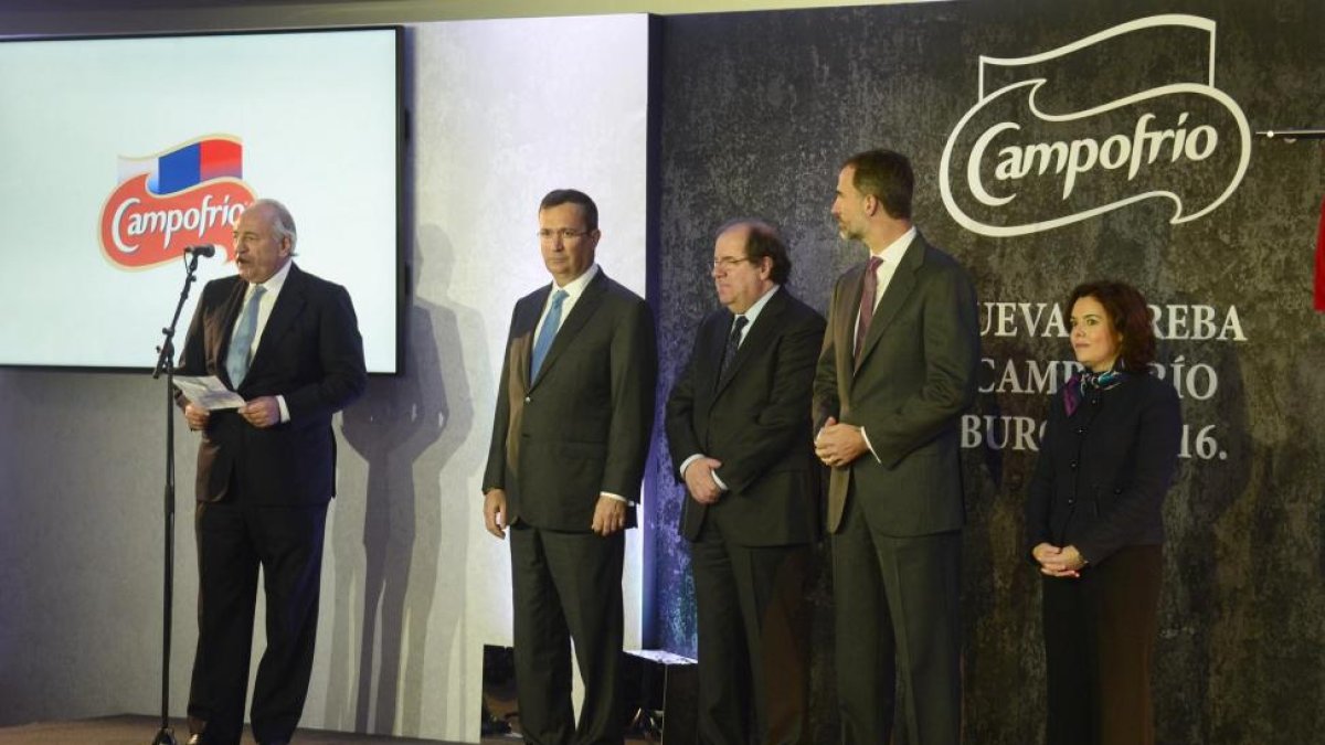 Ballvé, Álvaro Fernández, JuanVicente Herrera,Felipe VI ySoraya Sáenz de Santamaría.-ICAL