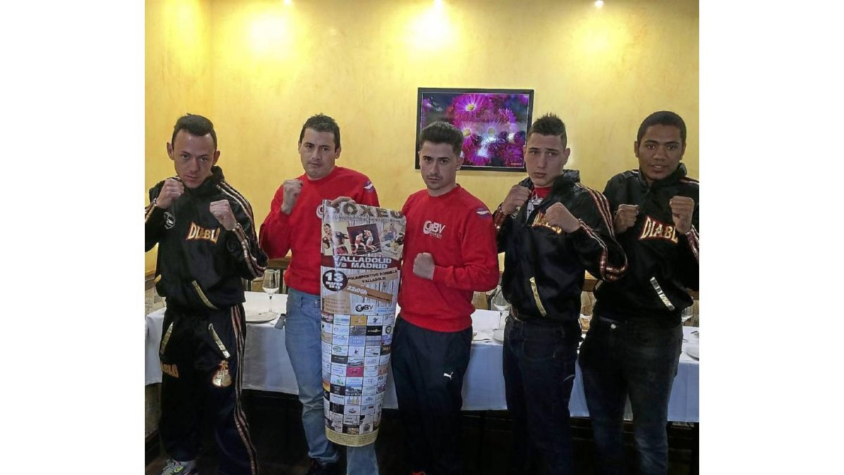 De izquierda a derecha, Julio José Zoreda, Fernando More, Ismael Pérez, Manuel Varela y Lucas Mateus-G. Velasco