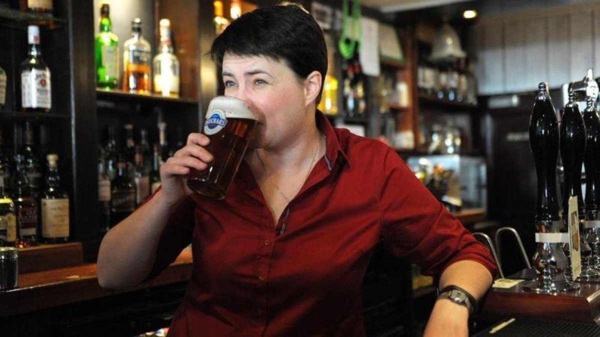 Ruth Davidson, la líder de los tories escoceses.-AFP / ANDY BUCHANAN