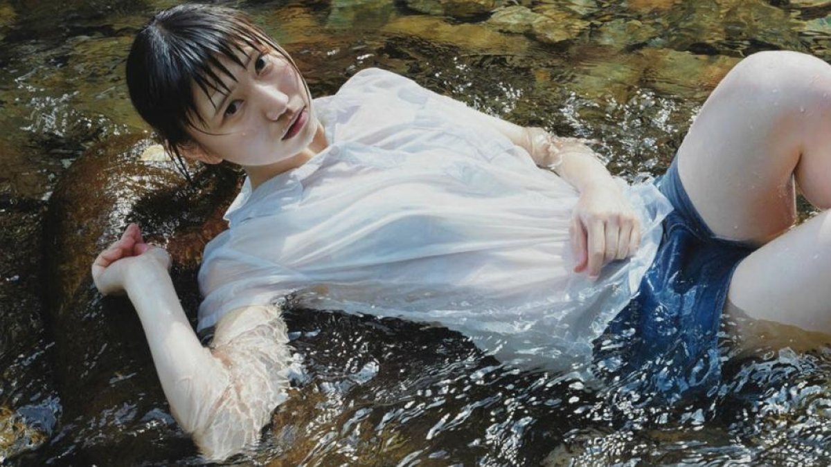 Una de las pinturas que parecen fotos del artista japonés Kei Mieno.-EL PERIÓDICO