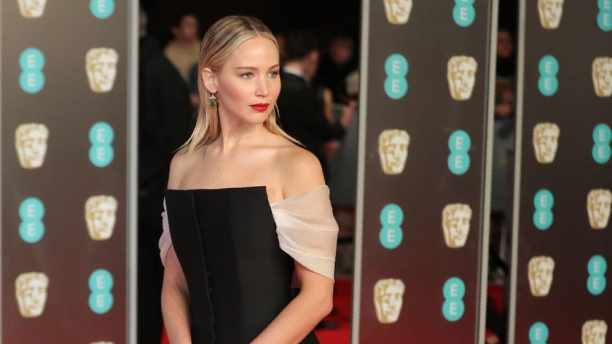 Jennifer Lawrence durante la gala de los Bafta 2018-DANIEL LEAL-OLIVAS (AFP)