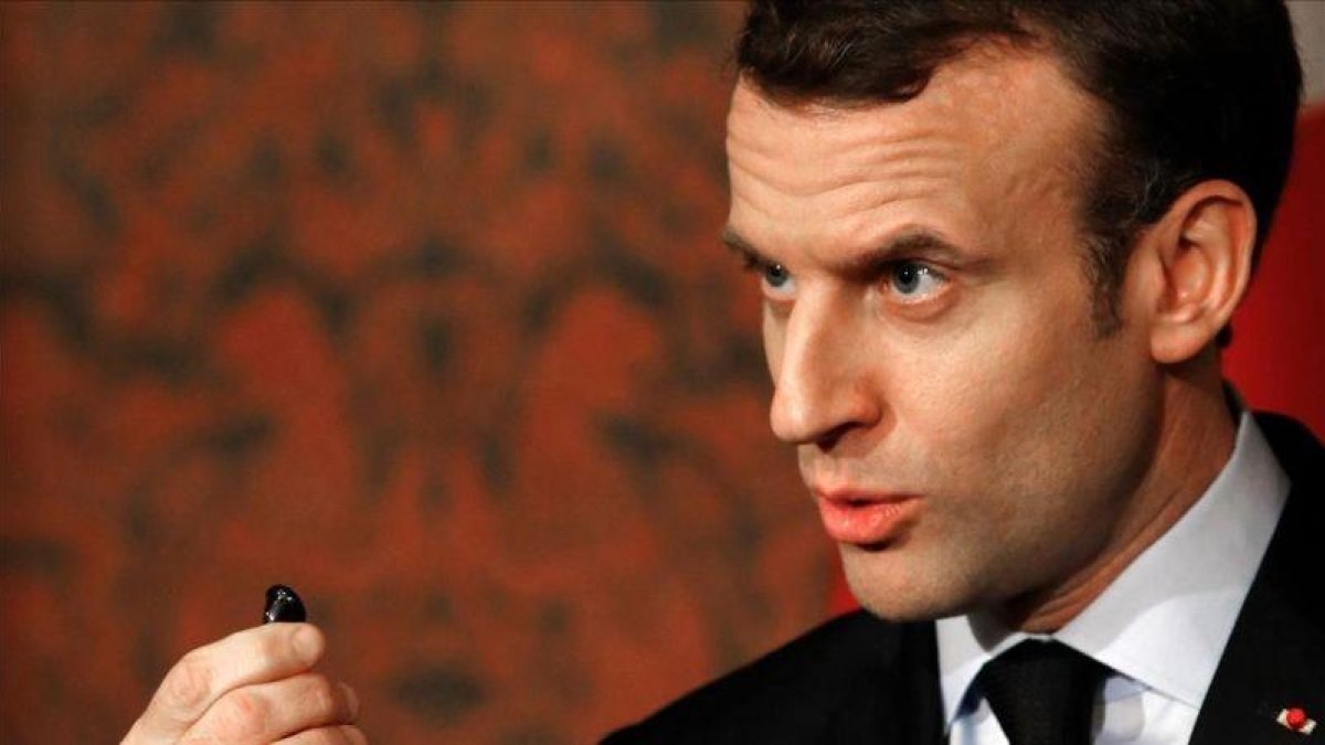 El presidente francés, Emmanuele Macron.-AFP / PETER DEJONG