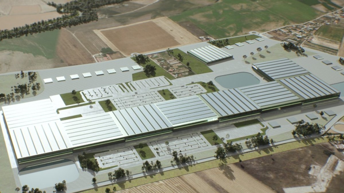 Recreación de la fábrica Inobat en Valladolid.-E. M.