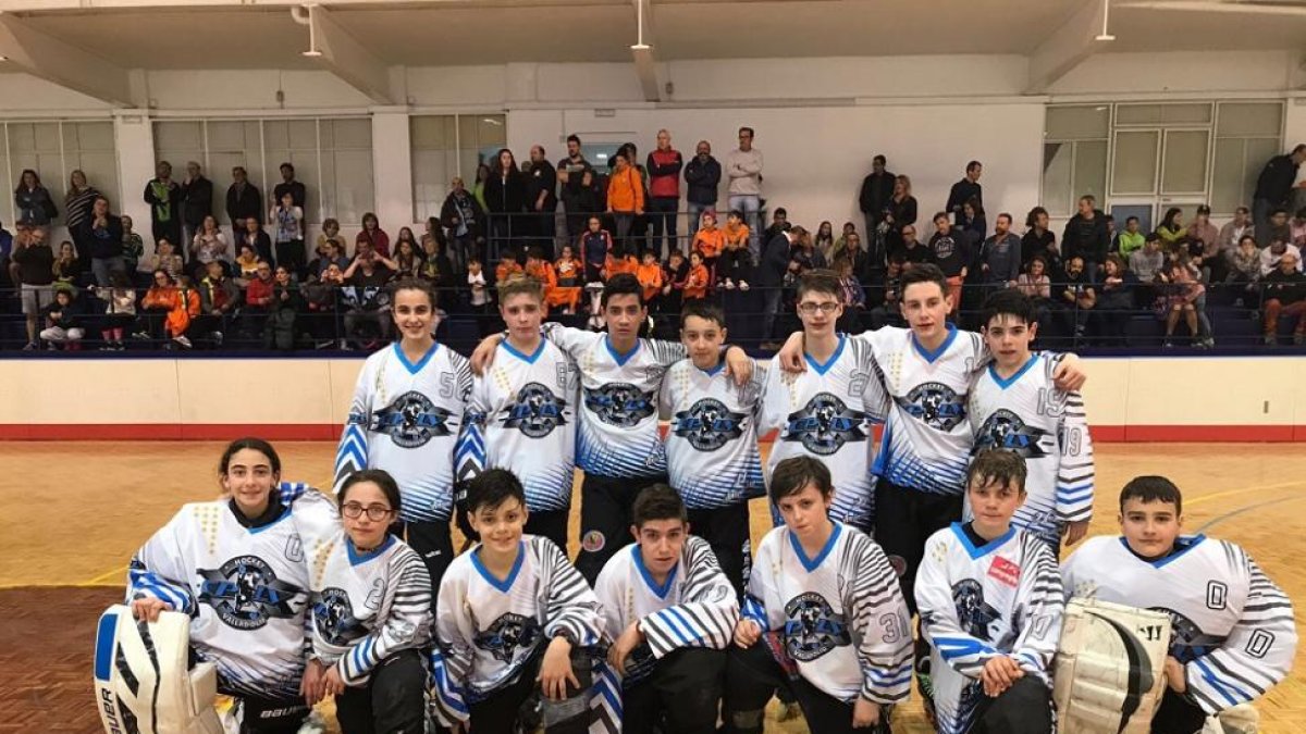 Integrantes del equipo alevín del CPLV.-E.M.