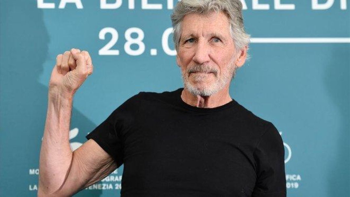 Roger Waters, tras la presentación de ’Us+Them’ en la Mostra de Venecia.-AFP / ALBERTO PIZZOLI
