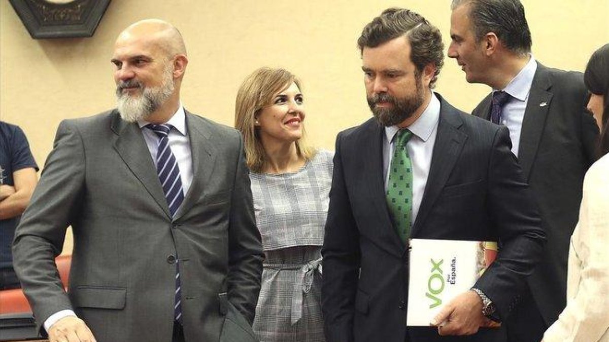 Iván Espinosa de los Monteros en la reunión de la Diputación Permanente del Congreso.-DAVID CASTRO