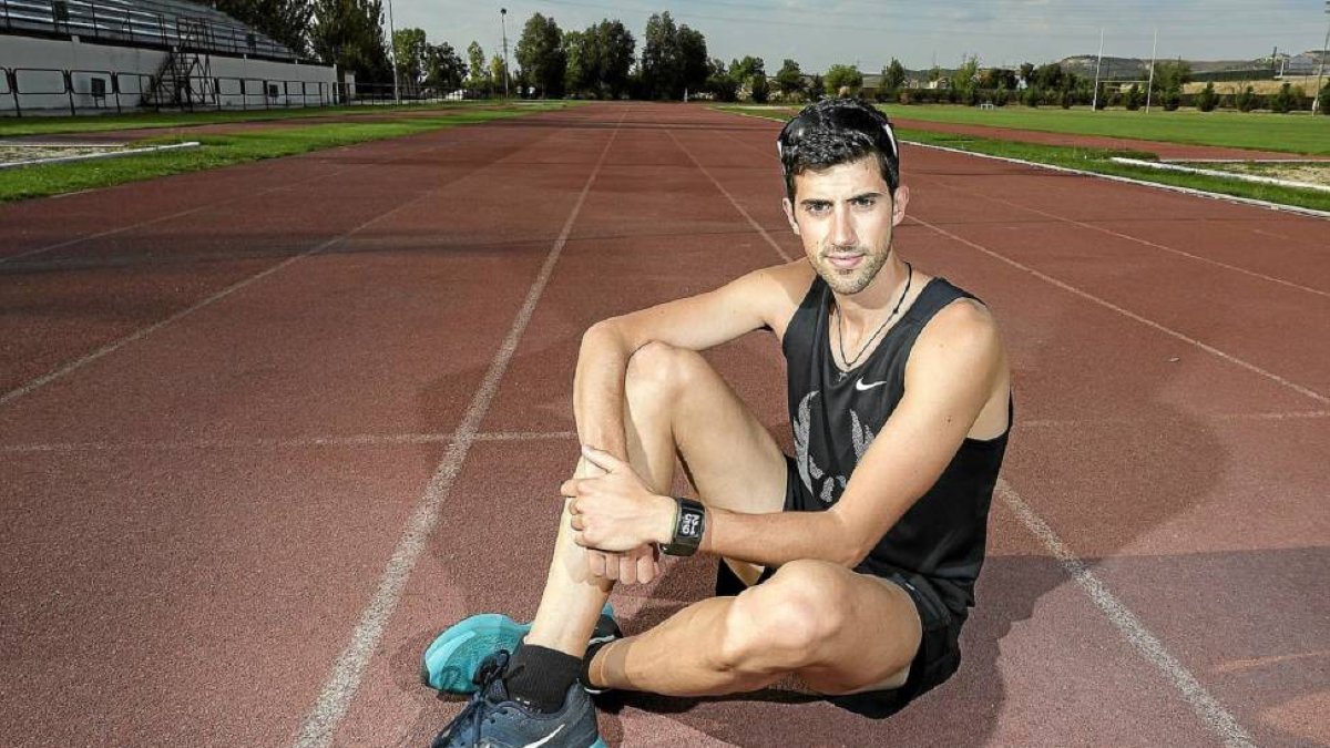 Álvaro Rodríguez, en las pistas de Renedo.-Miguel Ángel Santos