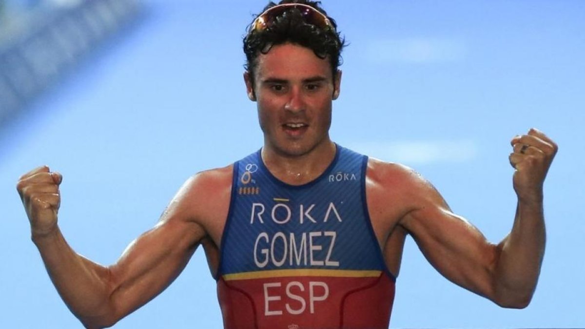 avier Gómez Noya, en Lisboa.-EFE