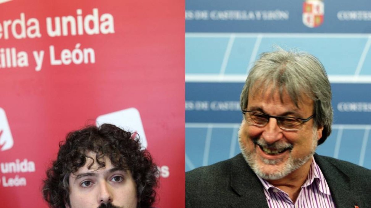 José María González (D) y José Sarrión (I), candidatos de Izquierda Unida a la Presidencia de la Junta de Castilla y León-Ical