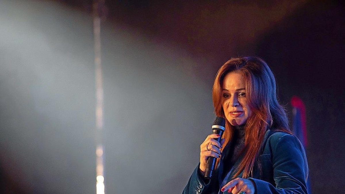 Silvia Clemente, durante su intervención.-ICAL