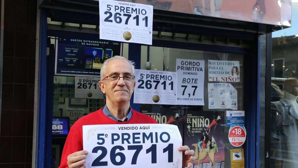 El lotero Carlos Rebollo. - ICAL