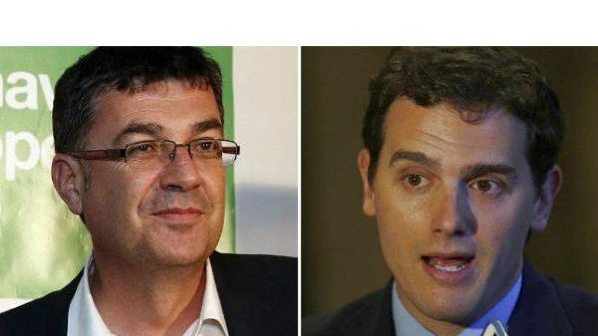 Enric Morera y Albert Rivera.-