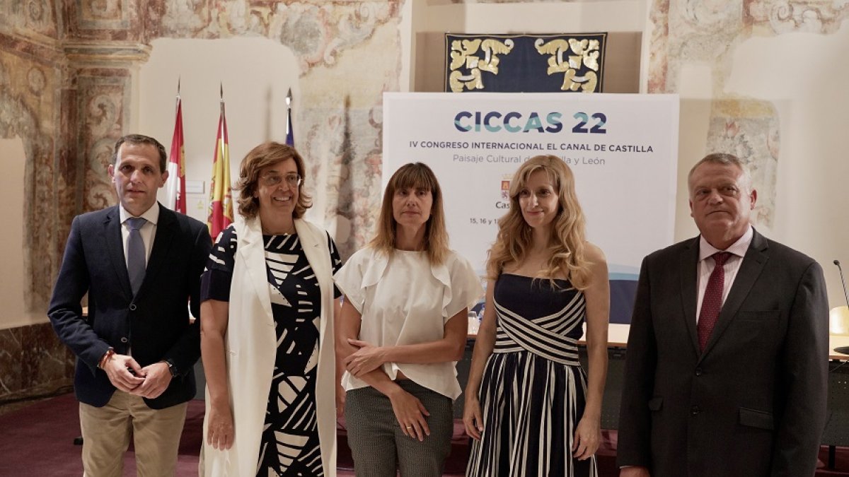 Íscar, Armisén, Soto, Sancho y Rodríguez en la presentación de las jornadas. | ICAL