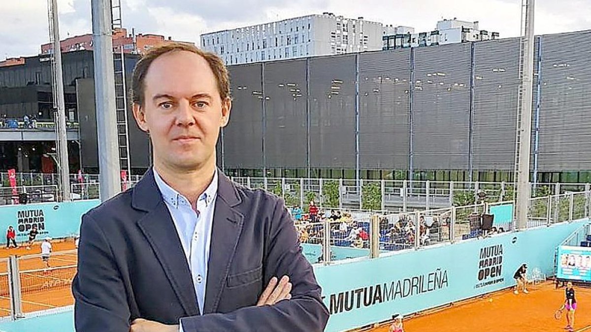Santiago de la Morena en el Mutua Madrid Open de tenis.-DEPORTECIENPORCIEN