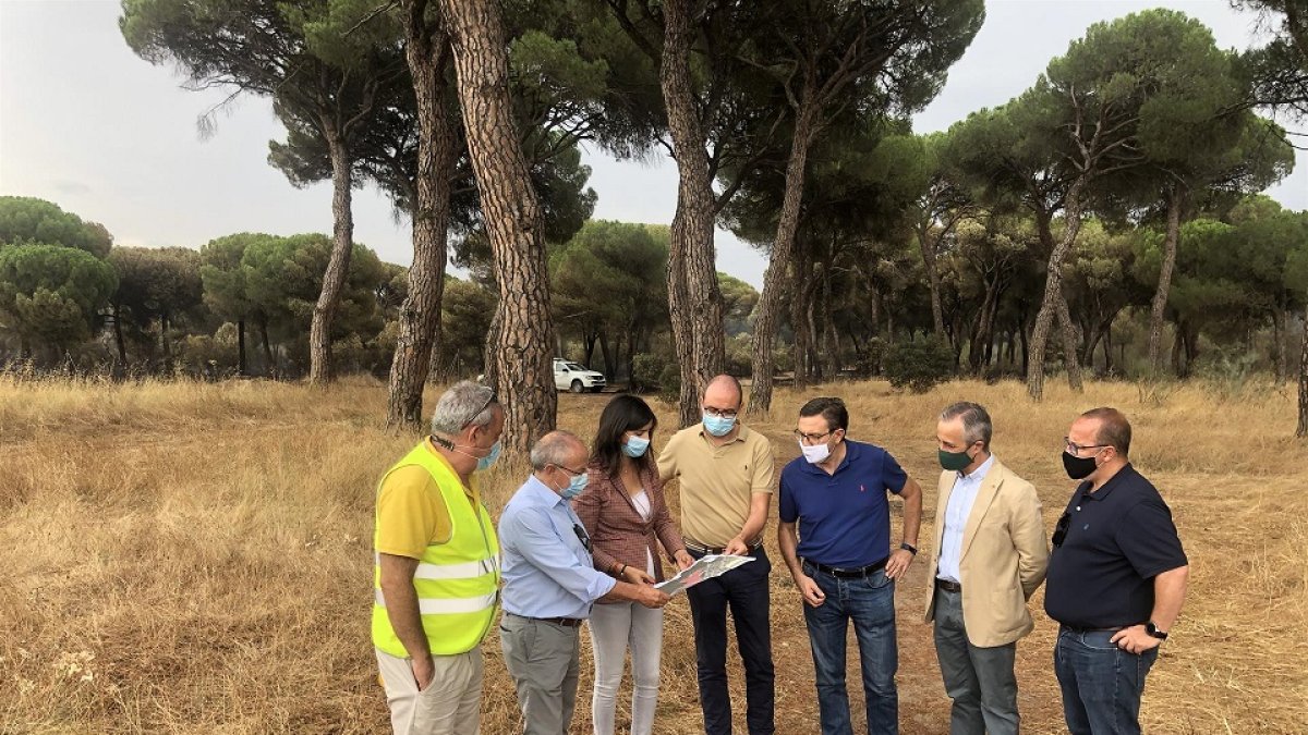 Visita del vicepresidente de la Diputación de Valladolid a la zona de Simancas afectada por el fuego. - DIPUTACIÓN DE VALLADOLID