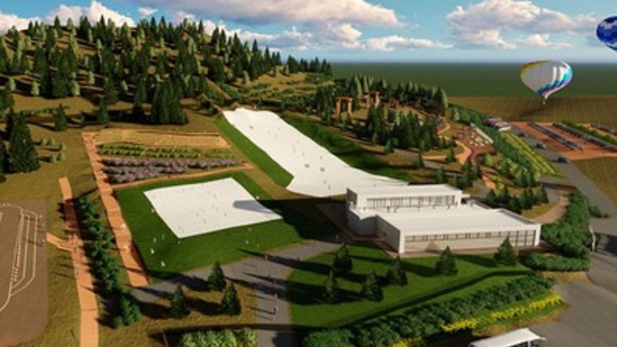Proyecto del Complejo de Ocio y Aventura 'Meseta Sport' Villavieja del Cero en Valladolid.-ICAL