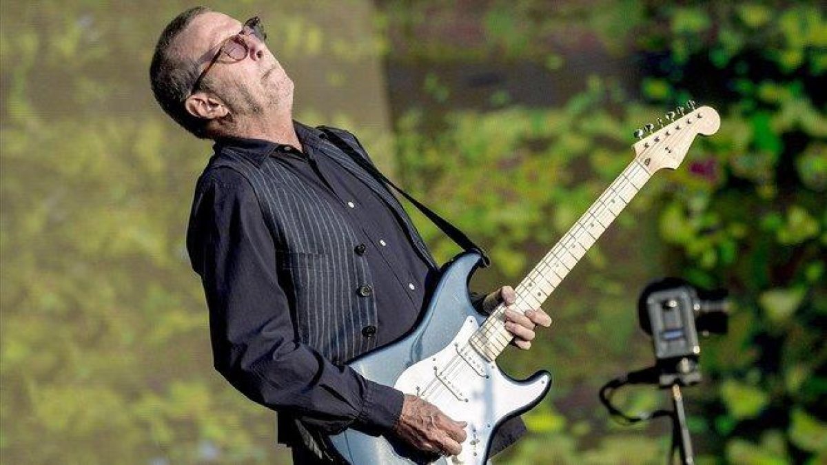 Eric Clapton, en julio del 2018, durante un festival de verano en Hyde Park, en Londres.-