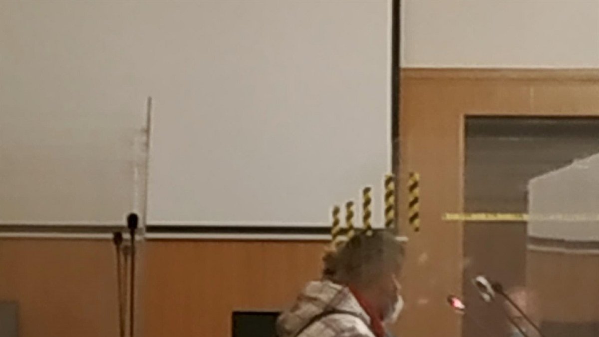 El acusado, durante la vistilla en la que se ha conformado con un año y medio de cárcel. - EUROPA PRESS.
