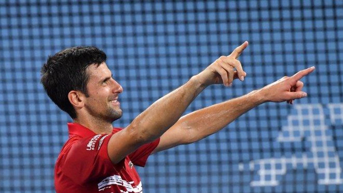 Novak Djokovic, durante la ATP Cup, que se disputa ahora en Australia.-EFE / EPA / DARREN ENGLAND