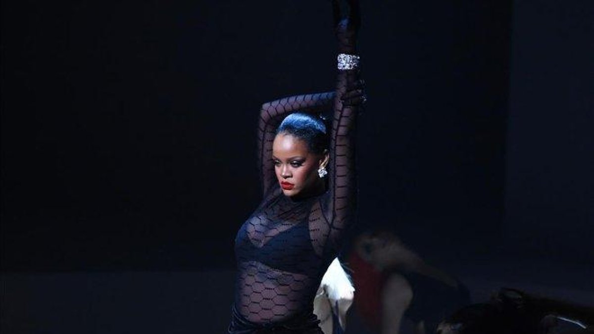 Rihanna, en el Savage Fenty Show celebrado en Nueva York.-DIMITRIOS KAMBOURIS / GETTY