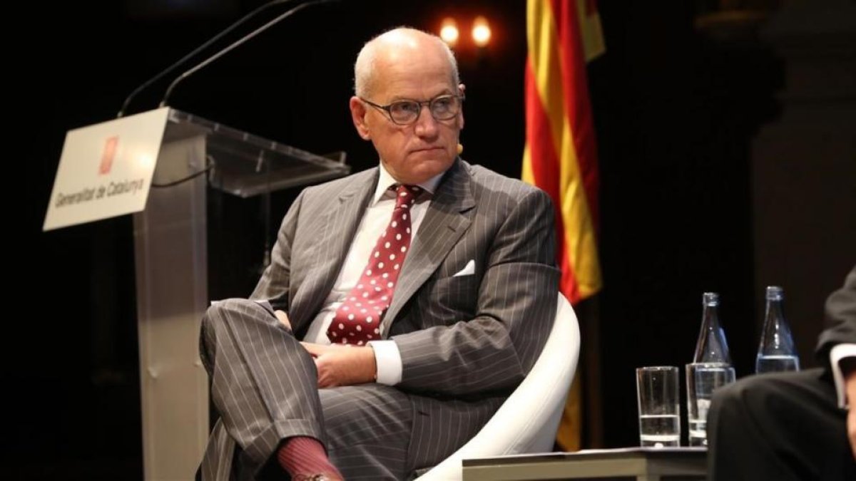 Carles Vilarrubi, durante un acto en el Liceu.-DANNY CAMINAL